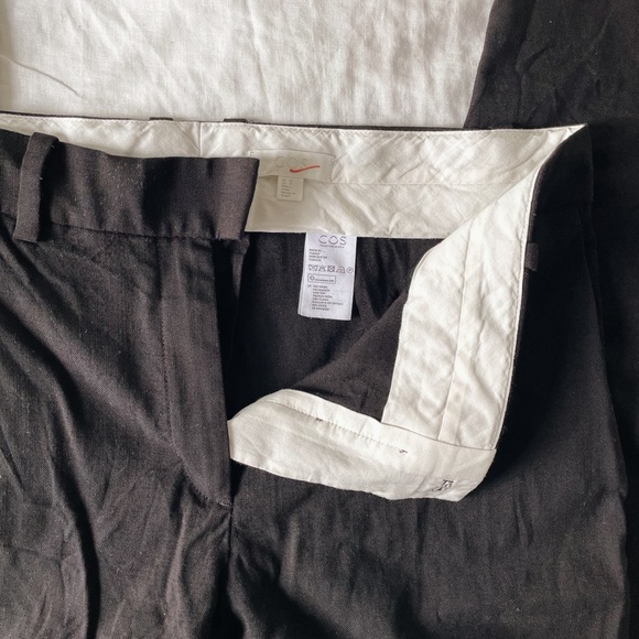 COS / Tailored Black Wool Trousers / Size 10 - Picture 6 of 6